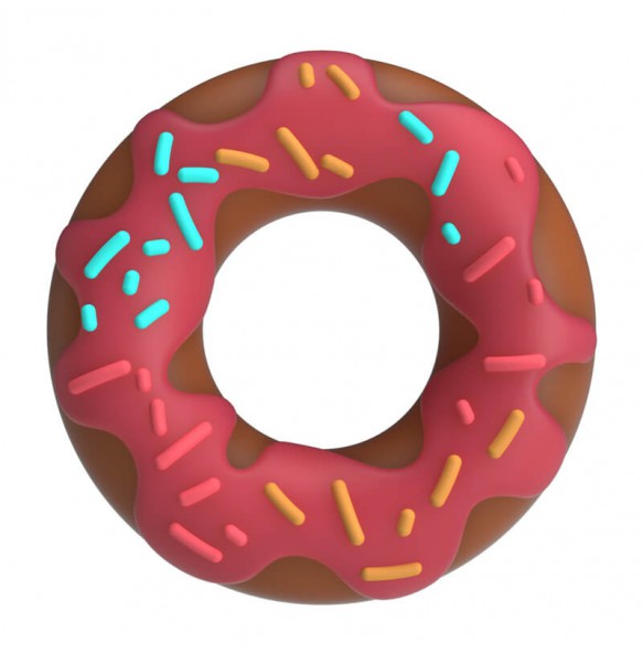 PRETTY LOVE - Choco Super Donut Cock Ring (Pink) PRETTY LOVE - Choco Super Donut Cock Ring (Pink)